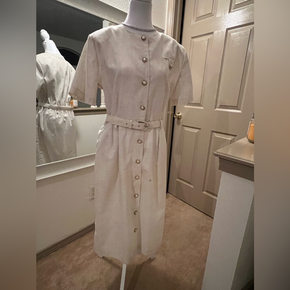 Vintage beige dress